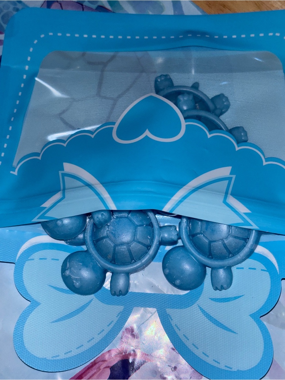 Blue Turtle Wax Melt Set - Baby Powder Scented Home Accents